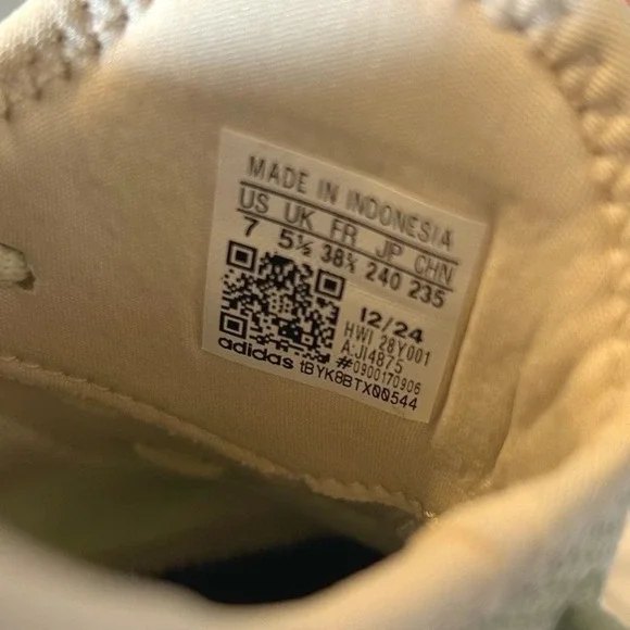 Adidas Cloudfoam Pure Mint Green Mesh Running Shoes Gum Sole Women 7 - Picture 6 of 6